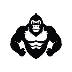 Strong Gorilla Mascot Logo Design  