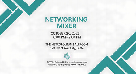 Networking Mixer Event Invitation Join Us for an Evening of Connections on October 26th