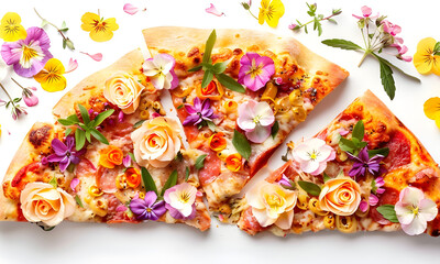 collage of images with flowers