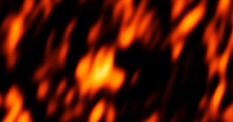 Burning flames smoke fire ember particles rising up overlay effect on black. Realistic surreal flames of fire slowly rising up on black. Concept of hell, evil spreading in world. Hot burning smoke © PhoenixStock
