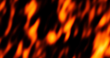 Burning flames smoke fire ember particles rising up overlay effect on black. Realistic surreal flames of fire slowly rising up on black. Concept of hell, evil spreading in world. Hot burning smoke