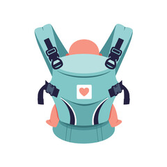 Comfortable and secure ergonomic baby carrier for newborns and infants providing hands free support for parents