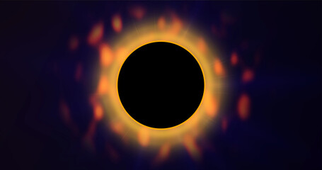 Planet sunrise, lunar eclipse solar eclipse concept sunrays shining bg. Mars jupiter other planet sun movement animation. Statelite space view of rising star. Astronomy ethereal cosmic bg. Outer space