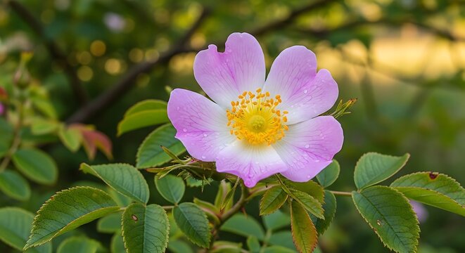 Beautiful pink flower blooming in the garden.