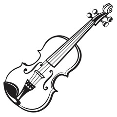 Obraz premium violin isolated on white