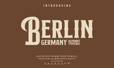 font alphabet Vintage berlin germany Victorian typeface decorative Font