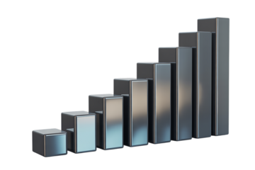 Rising graph shows growth and success, perfect for business presentations and financial reports