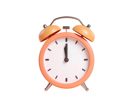 Alarm clock icon 3d render concept of Alarm icon on time management, Warning for time  (2)