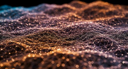 Abstract digital art showing connected dots