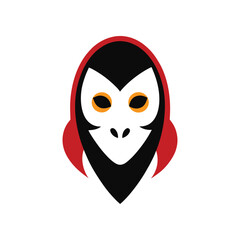 Colorful mask vector art illustration