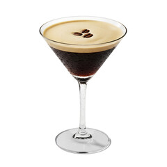 espresso martini cocktail isolated