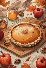 homemade apple pie