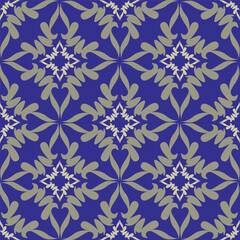 allover vector flowers pattern on brown background