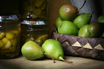Pear. Sweet pear preparations for the winter.