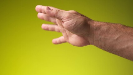 Hand of man showing something - Powered by Adobe