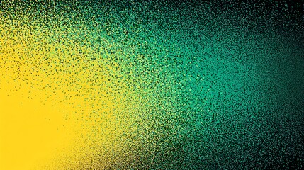 Teal and Yellow Halftone Gradient