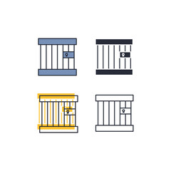 prison icon. prison Symbol sign for mobile concept and web design. Vector icon, Logo illustration, Vector graphics