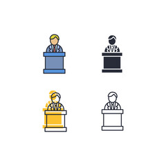 politic icon. politic Symbol sign for mobile concept and web design. Vector icon, Logo illustration, Vector graphics