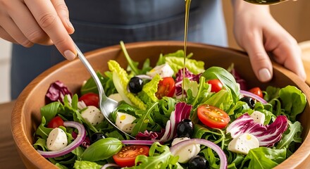 Delicious and Healthy Green Salad.