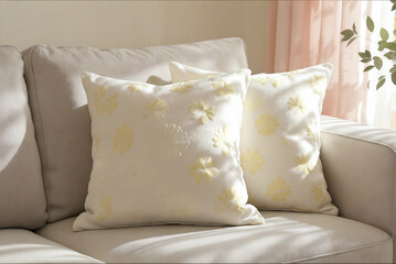 bed with pillows