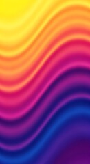 Obraz premium Fluid gradient of vivid colors showcasing smooth transition in a blurry wavy pattern
