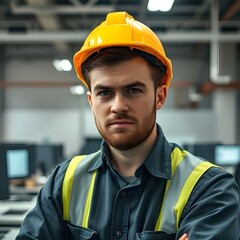 portrait of a construction worker
