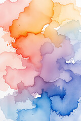 Obraz premium beautiful-watercolor-wash-background-soft-pastel-colors-artistic-abstract-high-resolution