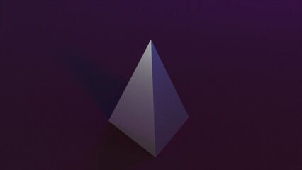 3d render pyramide. Computer generated