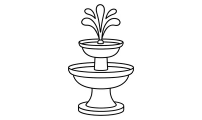 Elegant linear fountain design with two-tier water flow