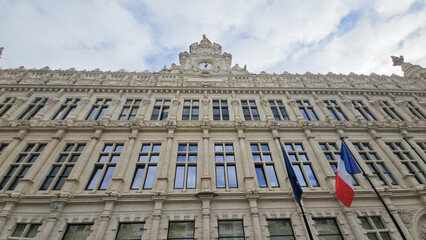 Hôtel de Ville, Valenciennes City Hall on Place d'Armes– Historic Monument with Neoclassical Facade, Designated Historic Monument by French Government in 2001 - Valenciennes, France