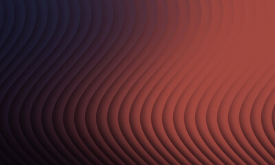 Dark Blue To Reddish Orange Wavy Abstract Stripes Background image photo