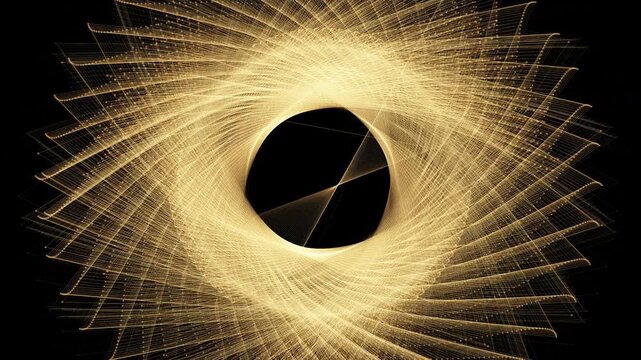 Infinite bloom of spiraling lattices, where golden threads weave concentric vortices into geometry, symmetry, and spectral light