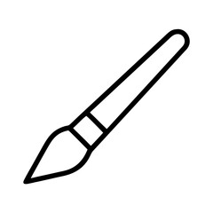 Isolated paintbrush icon vector design for painting art drawing and coloring illustration tool 90