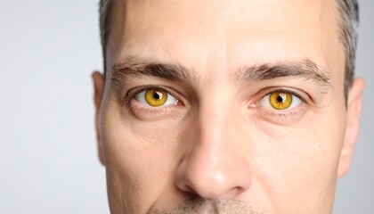 Close-up of a man's face, eyes