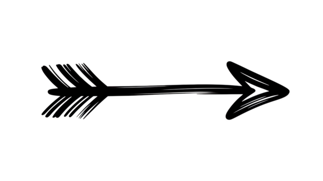 Single isolated white arrow sketch on minimalist design vector image illustration isolated on transparent background