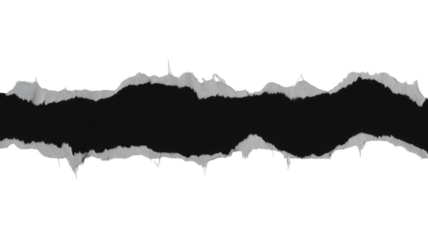 Torn paper edge with space on backdropillustration isolated on transparent background