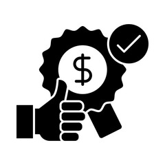 Best Price Icon for offering competitive pricing, special discounts, and value for money to attract consumers and increase sales.