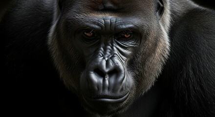 Obraz premium Gorilla Portrait Close Up.