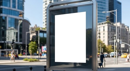 Obraz premium Modern Outdoor Advertisement Billboard.