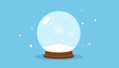 Simple snow globe illustration
