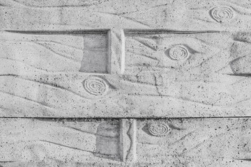 New modern stone fence with abstract pattern, white stone wall texture background