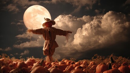 halloween night scene
