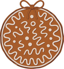 Gingerbread Ornament, Christmas Cookie Decoration, Holiday Baking Image, Festive Gingerbread Treat, Winter Season Sweet