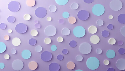 Periwinkle Glow Dots Arrayed Randomly on Soft Purple Background