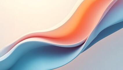Obraz premium Abstract colorful wave isolated on white background