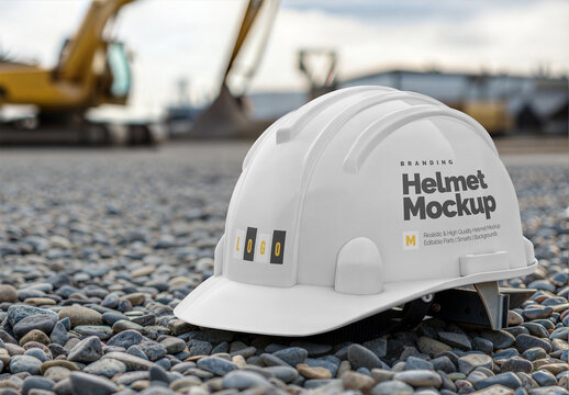 Construction Helmet Mockup 