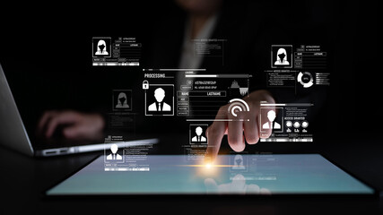 ID security ensures personal data protection with secure login systems, digital identity...