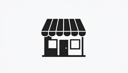 A simple shop icon for a mobile app or website
