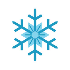 snowflake on white background