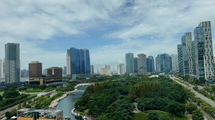 A time lapse of Song DO Central Park in Incheon South Korea.